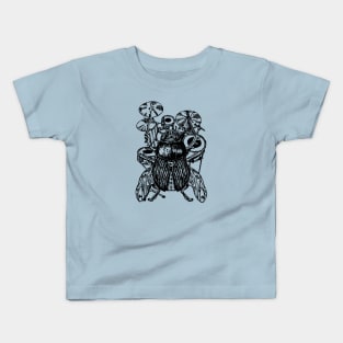 SEEMBO Beetle Playing Drums Drummer Drumming Musician Band Kids T-Shirt